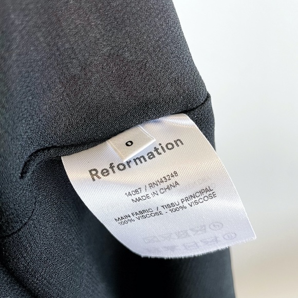 Size 0 Reformation Christine Floral Ruffle Rosalia Mini Dress - Picture 5 of 6